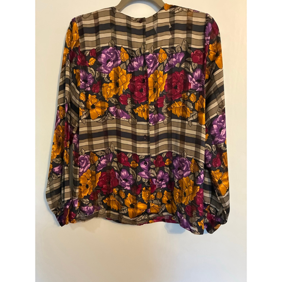 VINTAGE Poet by Nicola Long. Sleeve Blouse Size 12 EUC Rare Find!! - Picture 5 of 11